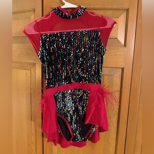 Weissman Vibrant Sequin Kids Dance Costume